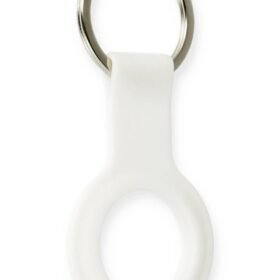 Airtag Silikon Kılıf - Beyaz-(5796)