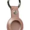Airtag Anahtarlık Deri Kılıf - Rose Gold-(5796)