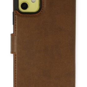 iPhone 13 Mini Kılıf Trend S Plus Kapaklı Kılıf - Taba-(5796)