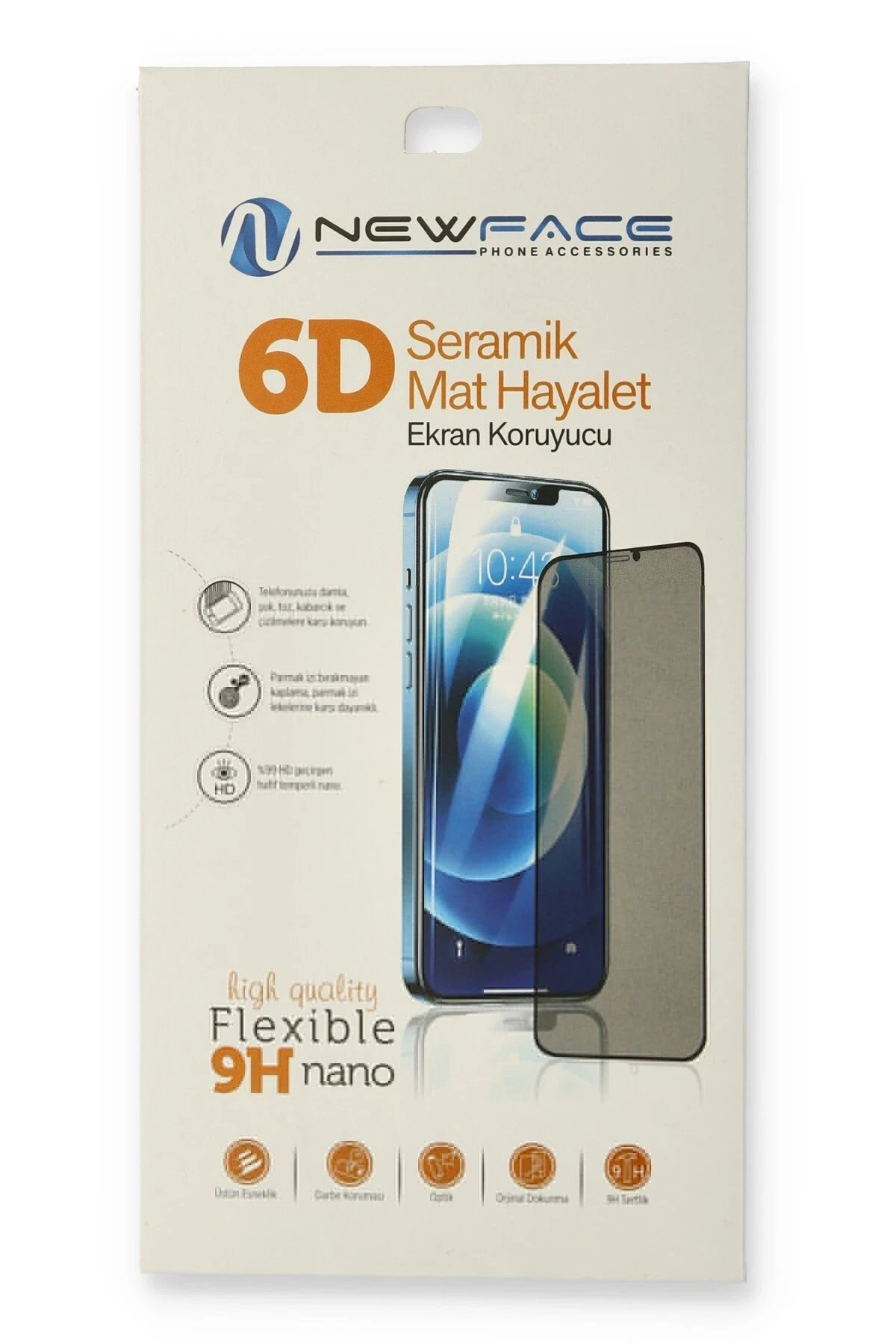 iPhone 12 Pro 6D Mat Seramik Hayalet Nano Ekran Koruyucu-(5796)