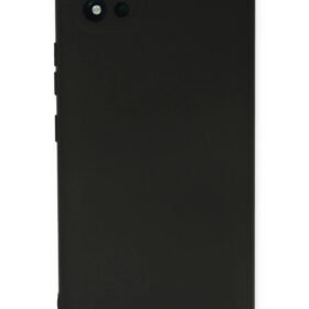 Realme C11 2021 Kılıf Nano içi Kadife Silikon - Siyah-(5796)