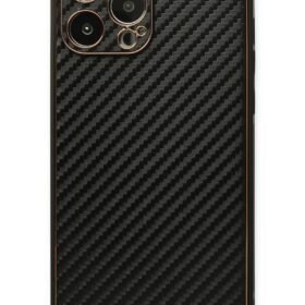 iPhone 13 Pro Kılıf Coco Karbon Silikon - Siyah-(5796)