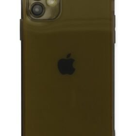 iPhone 12 Kılıf Fly Lens Silikon - Siyah-(5796)
