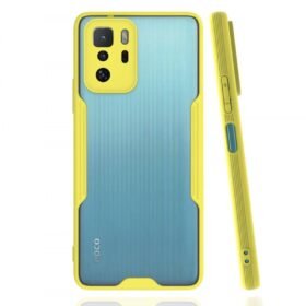 Xiaomi Poco X3 GT Kılıf Platin Silikon - Sarı-(5796)