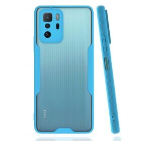 Xiaomi Poco X3 GT Kılıf Platin Silikon - Mavi-(5796)