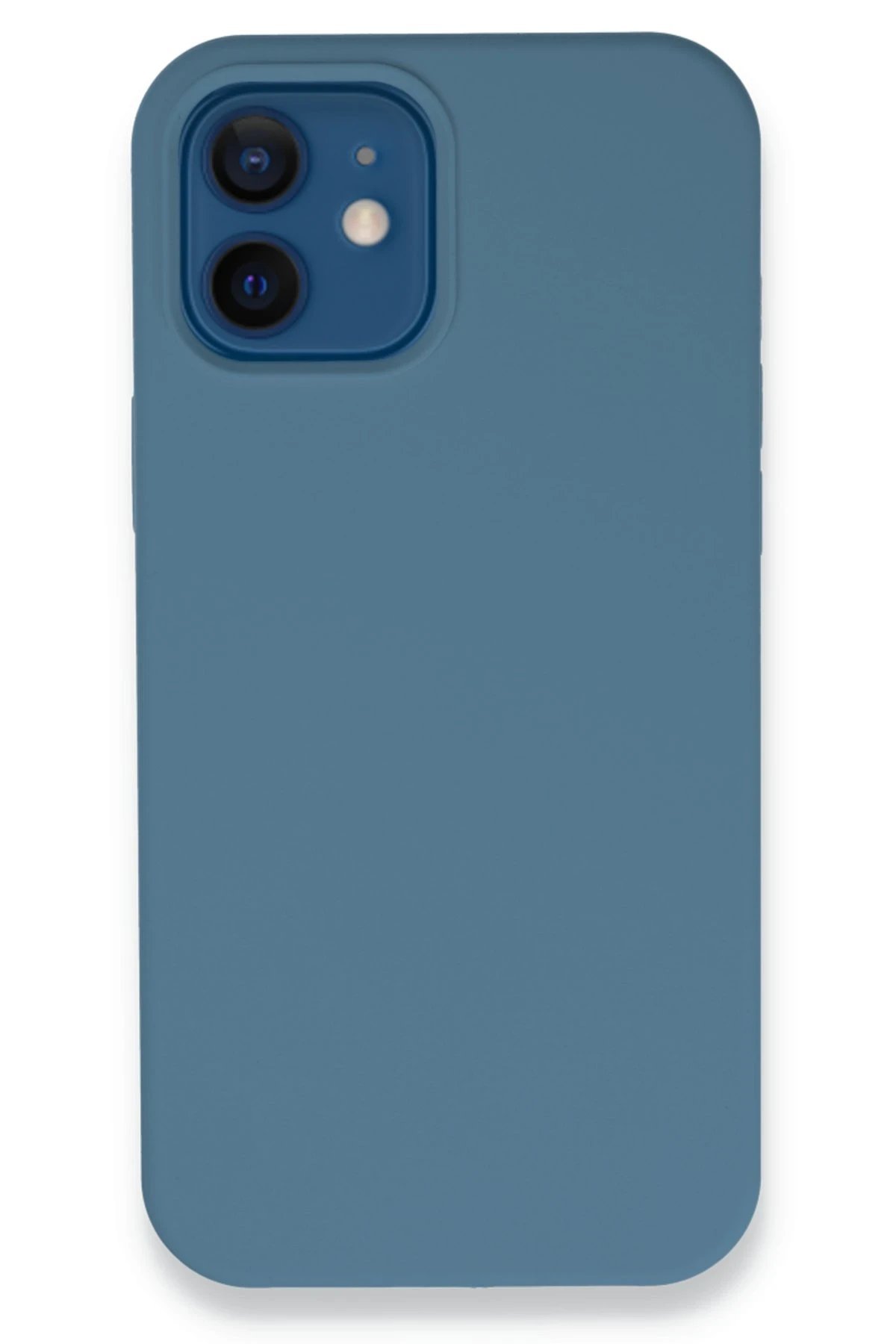 iPhone 12 Kılıf Lansman Legant Silikon - Açık Mavi-(5796)