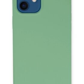 iPhone 12 Kılıf Lansman Legant Silikon - Yeşil-(5796)