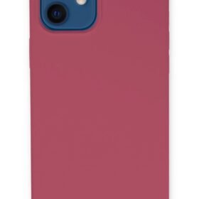 iPhone 12 Kılıf Lansman Legant Silikon - Fuşya-(5796)