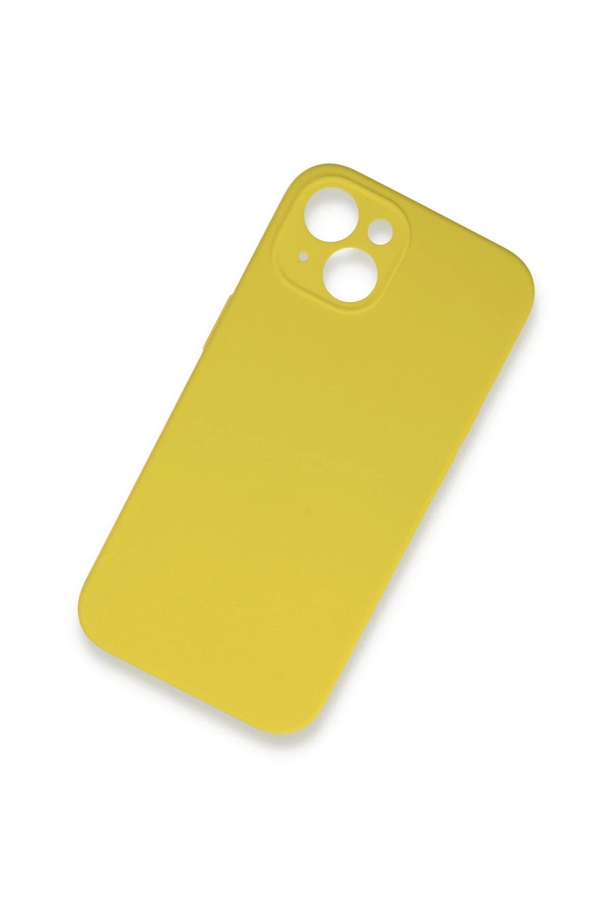 iPhone 13 Mini Kılıf Lansman Legant Silikon - Sarı-(5796) - Görsel 2