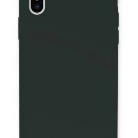 iPhone XS Max Kılıf Lansman Legant Silikon - Koyu Yeşil-(5796)