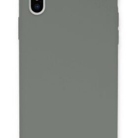 iPhone XS Max Kılıf Lansman Legant Silikon - Gri-(5796)