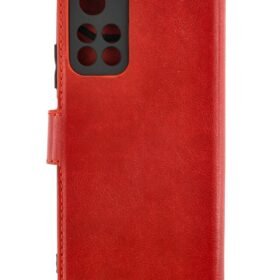 Xiaomi Redmi Note 11T Kılıf Trend S Plus Kapaklı Kılıf - Kırmızı-(5796)