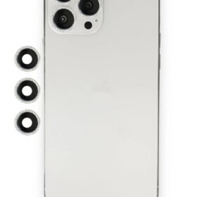 iPhone 12 Pro Shine Kamera Lens - Gümüş-(5796)