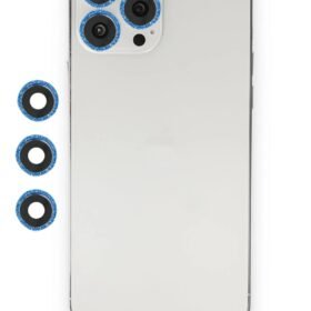 iPhone 12 Pro Shine Kamera Lens - Mavi-(5796)