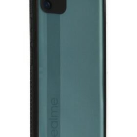 Realme C11 Kılıf Miami Şeffaf Silikon - Siyah-(5796)