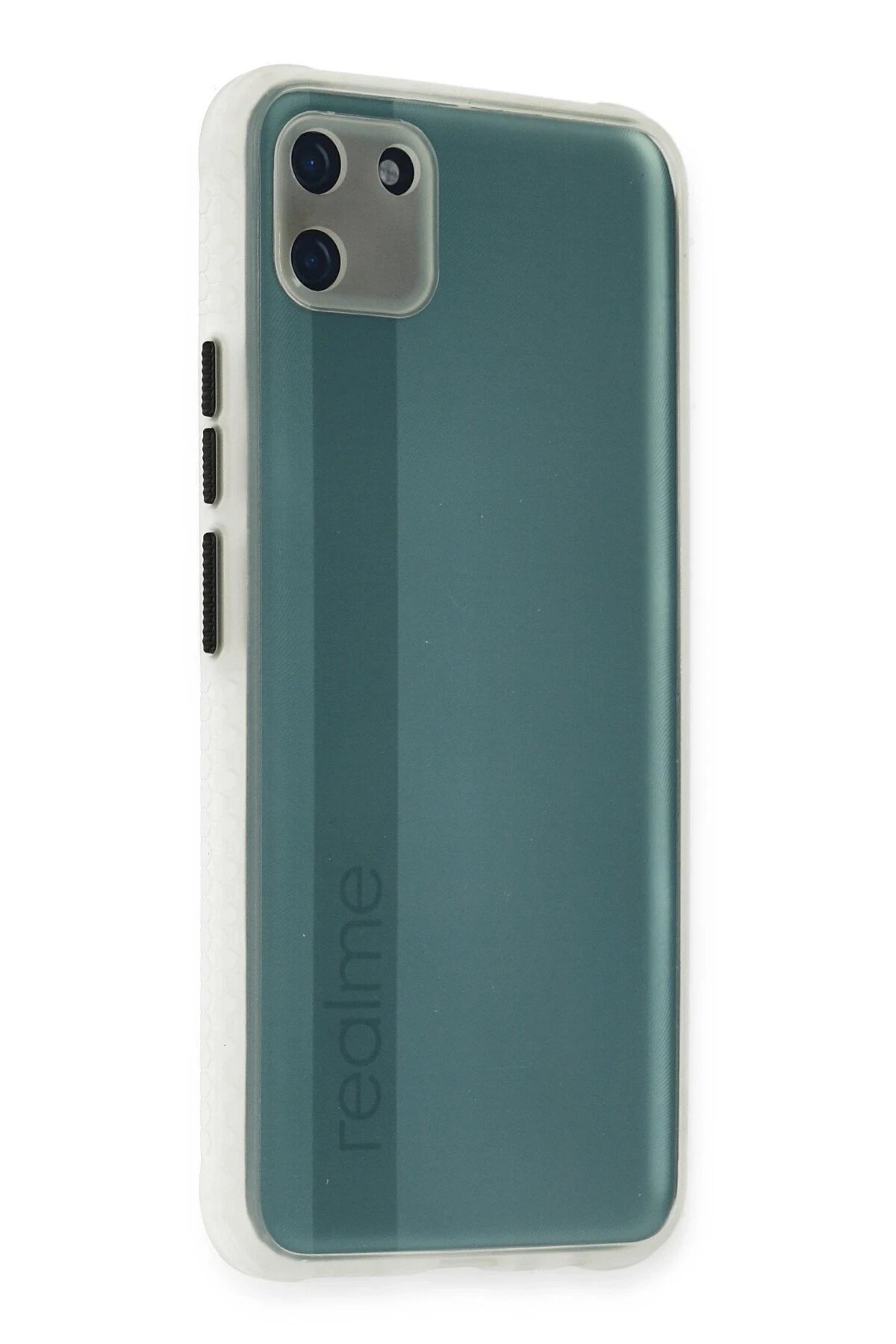 Realme C11 Kılıf Miami Şeffaf Silikon - Şeffaf-(5796)