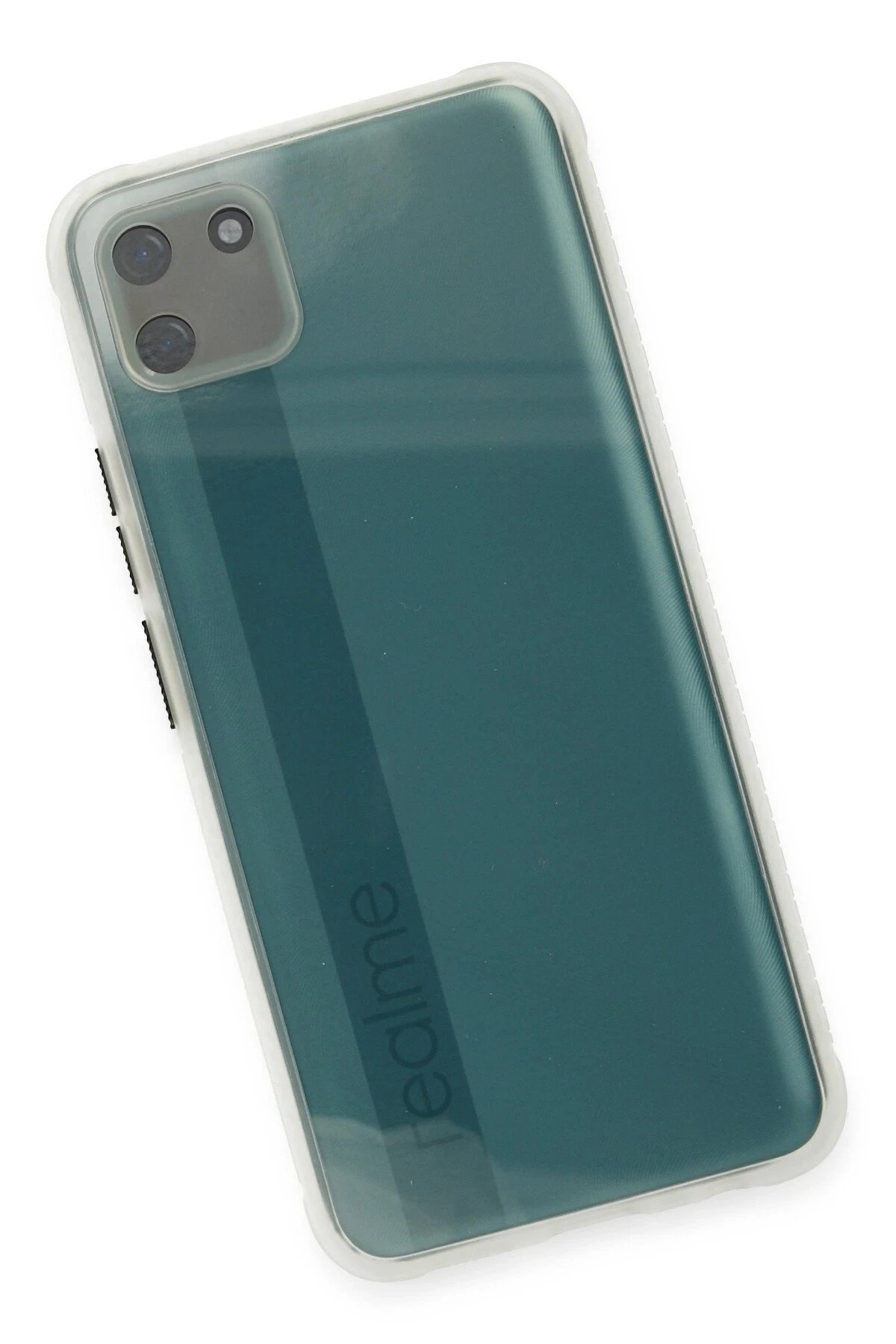 Realme C11 Kılıf Miami Şeffaf Silikon - Şeffaf-(5796) - Görsel 3