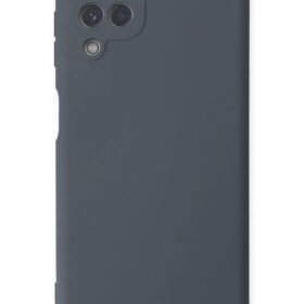 Samsung Galaxy A22 Kılıf Nano içi Kadife Silikon - Gri-(5796)