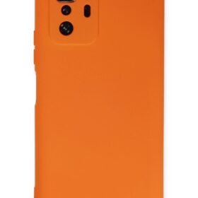 Xiaomi Poco X3 GT Kılıf Nano içi Kadife Silikon - Turuncu-(5796)