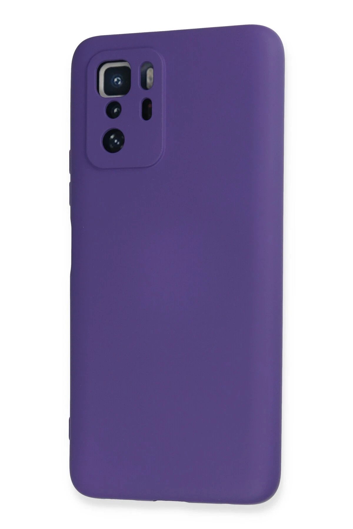 Xiaomi Poco X3 GT Kılıf Nano içi Kadife Silikon - Mor-(5796) - Görsel 3