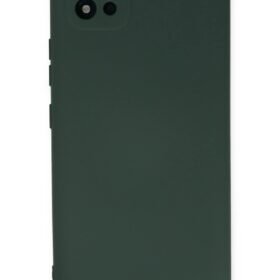 Realme C11 2021 Kılıf Nano içi Kadife Silikon - Koyu Yeşil-(5796)