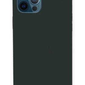 iPhone 12 Pro Kılıf Lansman Legant Silikon - Koyu Yeşil-(5796)