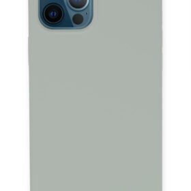 iPhone 12 Pro Kılıf Lansman Legant Silikon - Açık Gri-(5796)