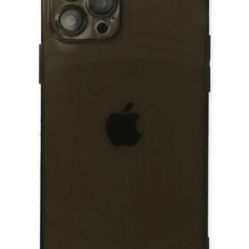 iPhone 12 Pro Max Kılıf Fly Lens Silikon - Siyah-(5796)