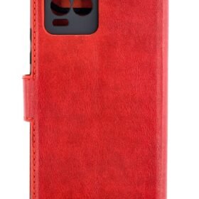 Realme 8 Pro Kılıf Trend S Plus Kapaklı Kılıf - Kırmızı-(5796)