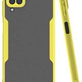 Samsung Galaxy A22 Kılıf Platin Silikon - Sarı-(5796)