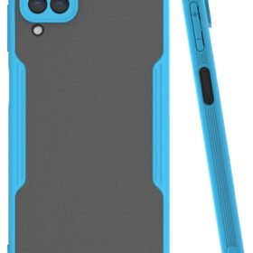 Samsung Galaxy A22 Kılıf Platin Silikon - Mavi-(5796)