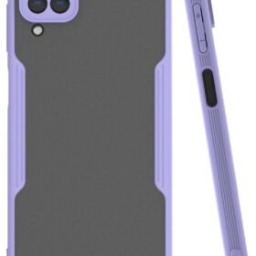 Samsung Galaxy A22 Kılıf Platin Silikon - Lila-(5796)