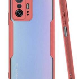 Xiaomi Mi 11T Pro Kılıf Platin Silikon - Pembe-(5796)