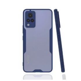 Vivo V21 Kılıf Platin Silikon - Lacivert-(5796)