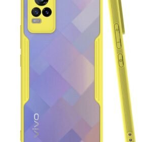 Vivo V21e Kılıf Platin Silikon - Sarı-(5796)