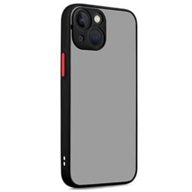 iPhone 13 Kılıf Montreal Silikon Kapak - Siyah-(5796)