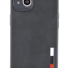 iPhone 13 Mini Kılıf Loop Deri Silikon - Siyah-(5796)