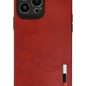 iPhone 13 Pro Kılıf Loop Deri Silikon - Kırmızı-(5796)
