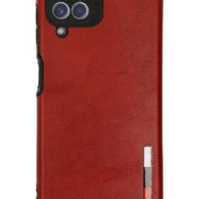 Samsung Galaxy A22 Kılıf Loop Deri Silikon - Kırmızı-(5796)