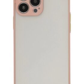 iPhone 13 Pro Max Kılıf Montreal Silikon Kapak - Pembe-(5796)