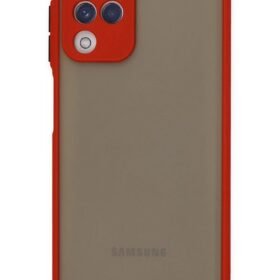 Samsung Galaxy A22 Kılıf Montreal Silikon Kapak - Kırmızı-(5796)