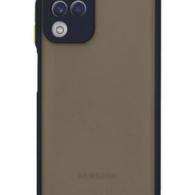 Samsung Galaxy A22 Kılıf Montreal Silikon Kapak - Lacivert-(5796)