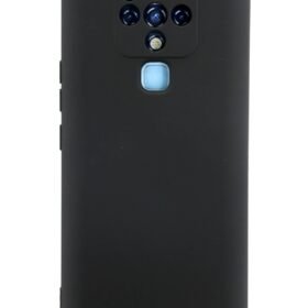 Tecno Camon 16 Kılıf Nano içi Kadife Silikon - Siyah-(5796)