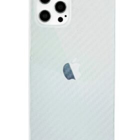 iPhone 12 Pro Max Kılıf Karbon PP Silikon - Şeffaf-(5796)