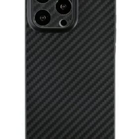 iPhone 13 Pro Kılıf Karbon PP Silikon - Siyah-(5796)