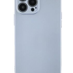 iPhone 13 Pro Max Kılıf Nano içi Kadife Silikon - Sky Blue-(5796)