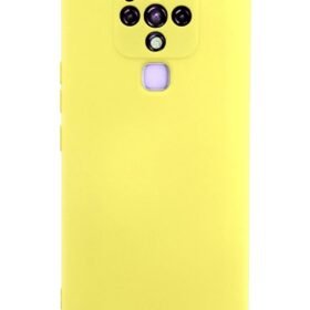 Tecno Camon 16 Kılıf Nano içi Kadife Silikon - Sarı-(5796)