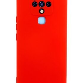 Tecno Camon 16 Kılıf Nano içi Kadife Silikon - Kırmızı-(5796)