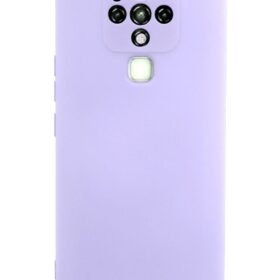 Tecno Camon 16 Kılıf Nano içi Kadife Silikon - Lila-(5796)