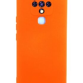 Tecno Camon 16 Kılıf Nano içi Kadife Silikon - Turuncu-(5796)